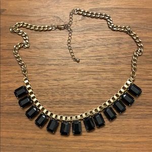 Black  and gold statement necklace